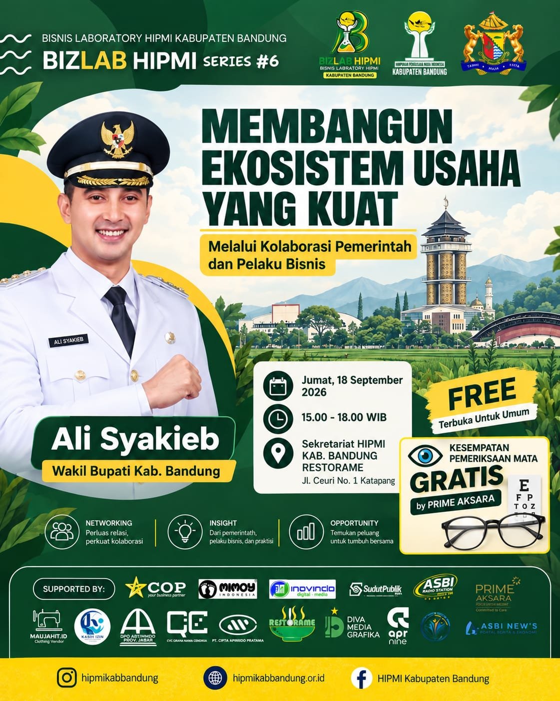 UMKM Kabupaten Bandung Siap Sambut dan Meriahkan Bizlab HIPMI Series 6 Hadirkan Wakil Bupati Ali Syakieb