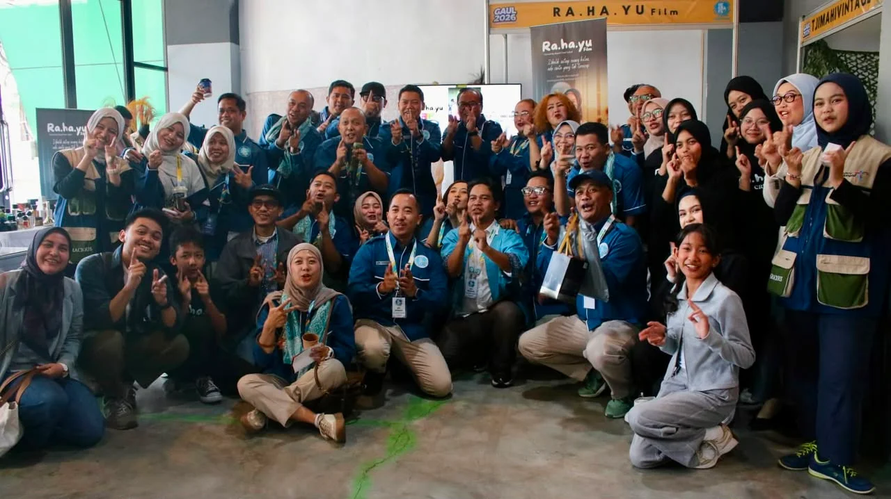 Foto bersama jajaran pengurus GEKRAFS Jabar dalam rangkaian kegiatan GAUL 2026